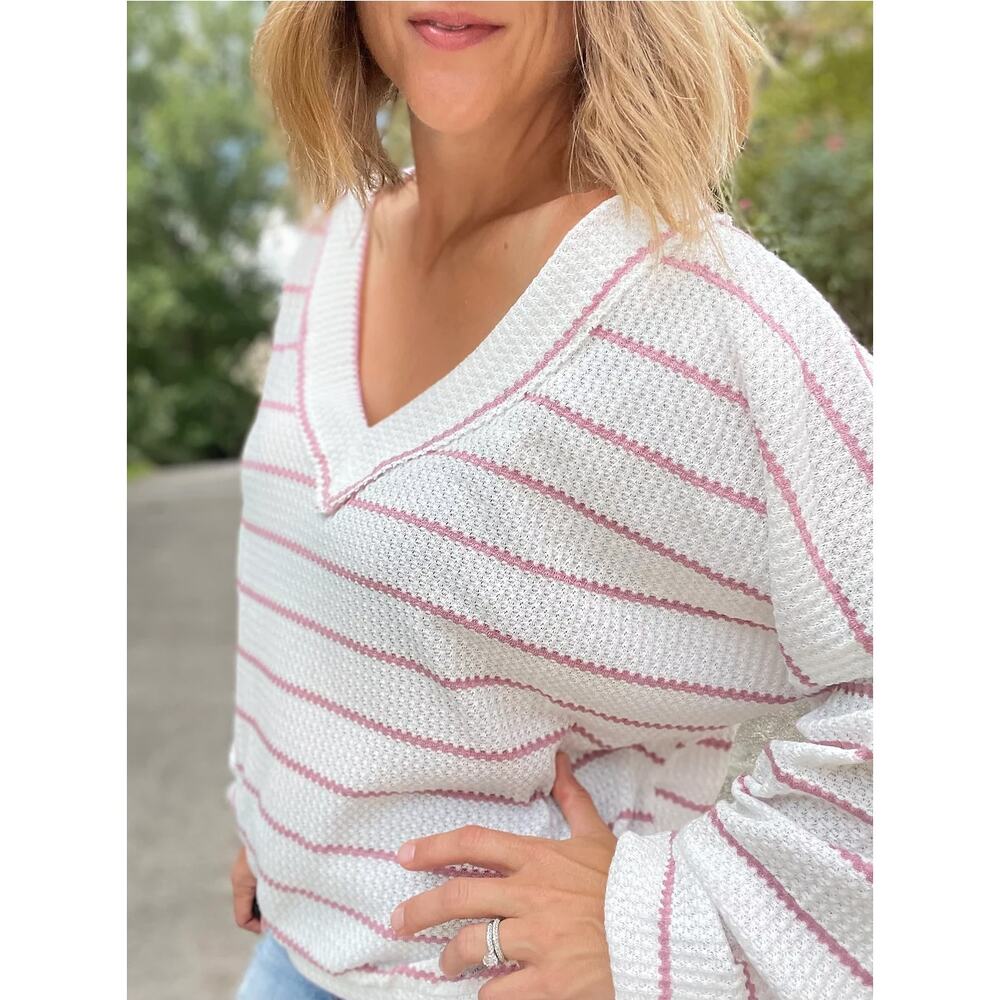 Pink Striped Top - Picture 2 of 3